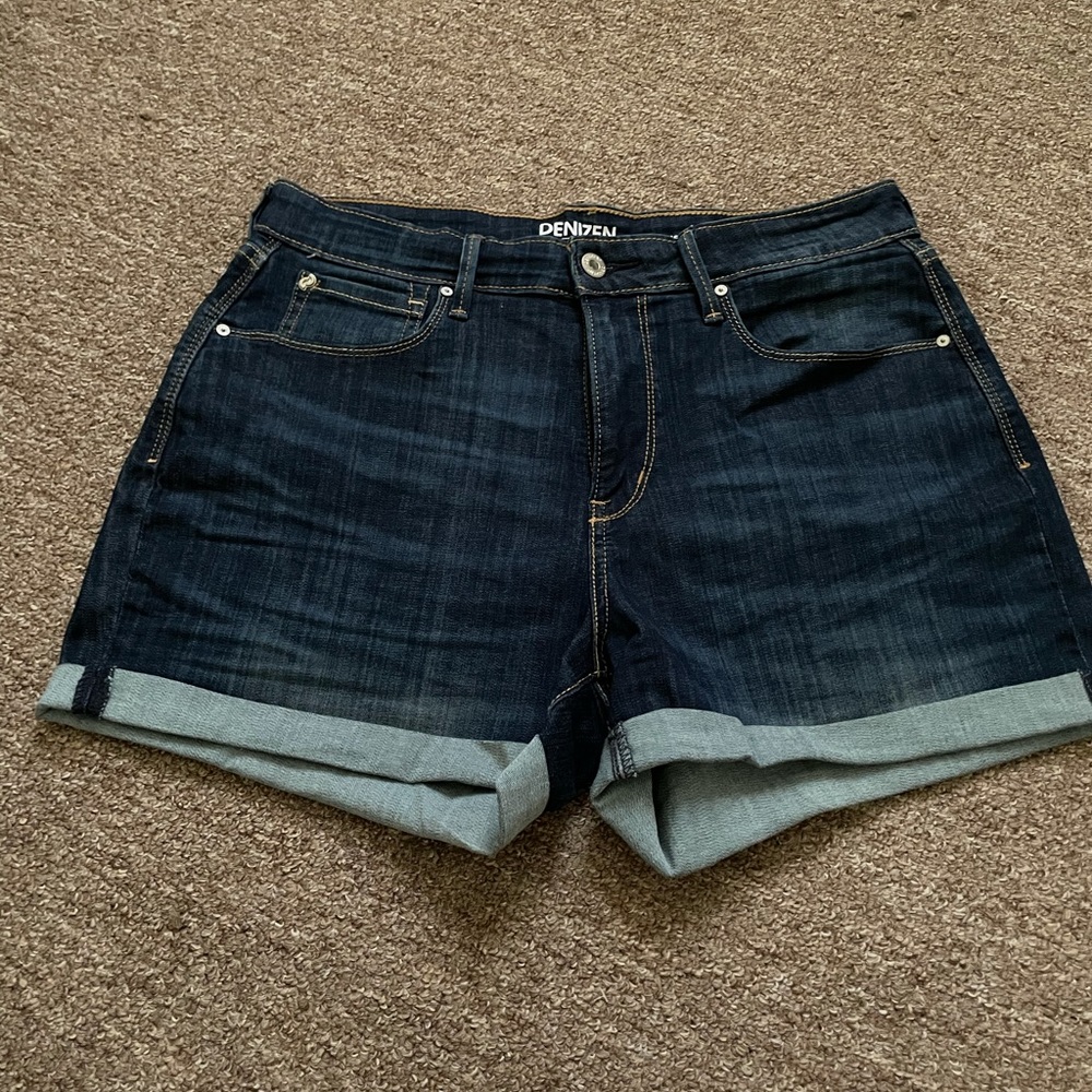 •Denizen• High Rise Dark Jean Shorts 10